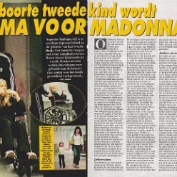2000 - August - Weekend - Holland - Geboorte tweede kind wordt drama voor Madonna