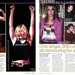 2000 - December - Heat - UK - Madonna wows the crowds in Brixton