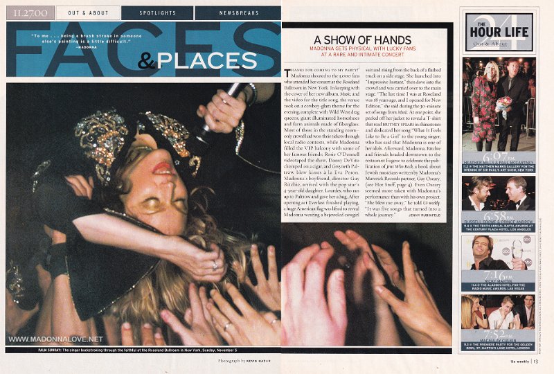 2000 - November - US Weekly - USA - A show of hands