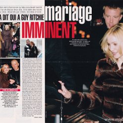 2000 - November - Gala - France - Madonna a dit oui a Guy Ritchie mariage imminent