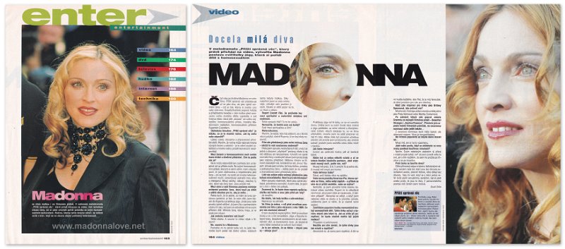 2000 - Unknown month - Entertainment_Video - Czech Republic - Docela mila diva - Madonna