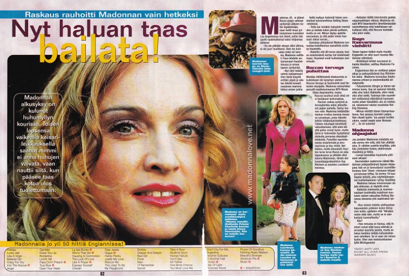 2000 - Unknown month - Unknown magazine - Finland - Nyt haluan taas bailata