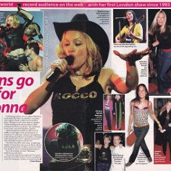 2000 - Unknown month - NOW - UK - Millions go mad for madonna