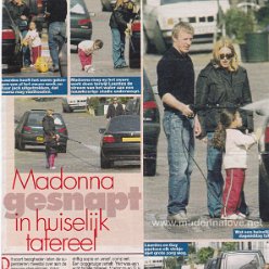 2000 - Unknown month - Prive - Holland - Madonna gesnapt in huishoudelijk tafereel