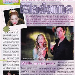 2000 - Unknown month - Unknown magazine - France - Elle attund un deuxieme enfant Madonna