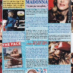 2000 - Unknown month - Unknown magazine - France - Madonna - J'ai paur pour mes enfants