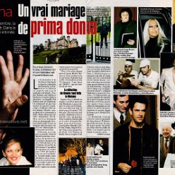 2001 - January - Voici - France - Madonna un vrai mariage de prima donna