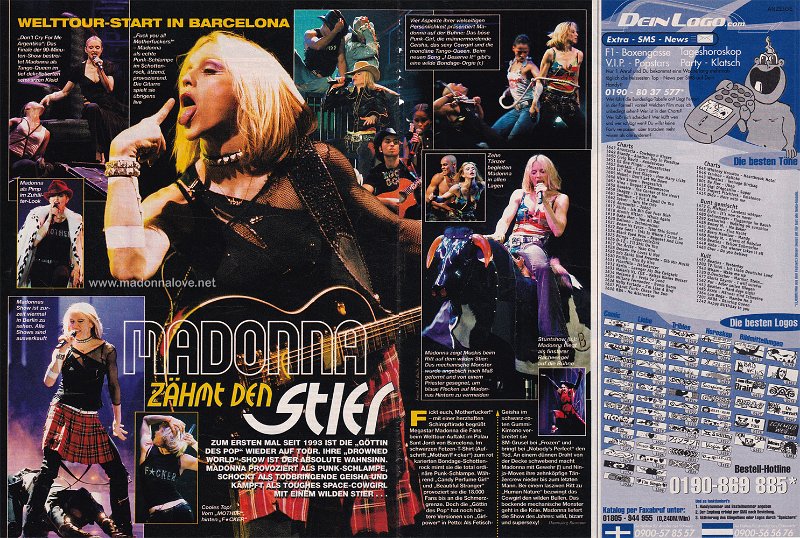 2001 - June - Bravo - Germany - Madonna zahmt den stier