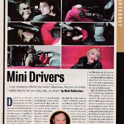 2001 - June - Entertainment weekly - USA - Mini drivers