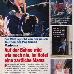 2001 - June - Freizeit revue - Germany - Auf der Buhne wild wie nie im hotel eine zartliche mama