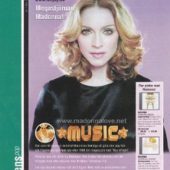 2001 - May - Enjoy - Sweden - Megastjarnan Madonna!