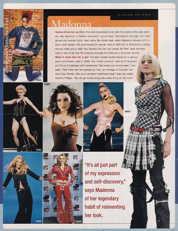 2001 - Unknown month - InStyle - UK - Madonna - Queen of pop