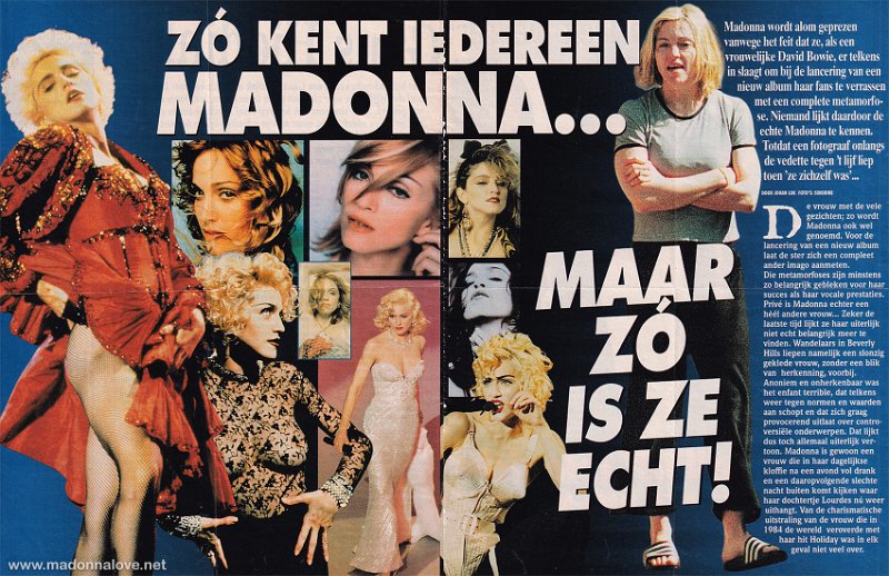 2001 - Unknown month - Weekend - Holland - Zo kent iedereen Madonna.. Maar zo is ze echt!