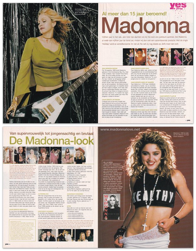 2001 - Unknown month - Yes - Holland - Al meer dan 15 jaar beroemd Madonna