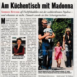 2001 - Unknown month - Bunte - Germany - Am Kuchentisch mit Madonna
