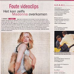 2001 - Unknown month - Televizier - Holland - Foute videoclips - het kan zelfs Madonna overkomen
