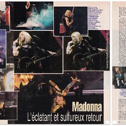 2001 - Unknown month - Unknown magazine - France - Madonna - L'eclatant et selfureux retour