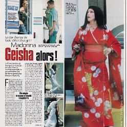 2001 - Unknown month - Voici - France - Madonna geisha alors!