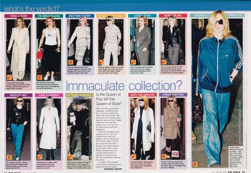 2002 - July - Hot Stars - UK - Immaculate collection