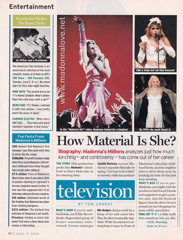 2002 - June - US weekly - USA - How material is she