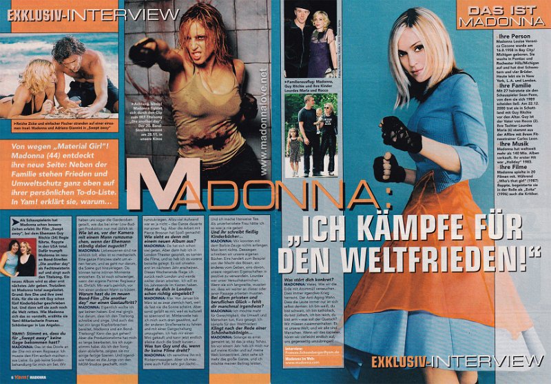 2002 - Unknown month - Yam - Germany - Madonna - Ich kampfe fur den weltfrieden!