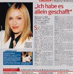 2002 - Unknown month - Bella - Germany - Exklusiv! Megastar Madonna - Ich habe es allein geschaft