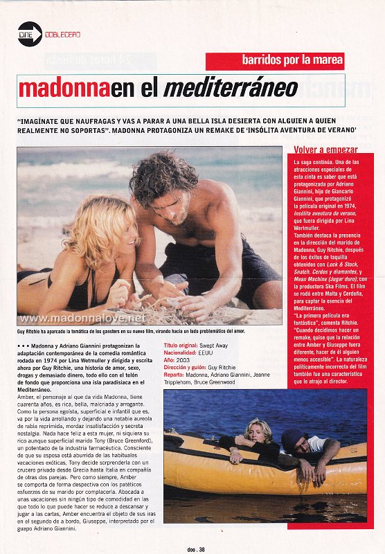 2003 - Unknown month - Cine - Spain - Madonna en el mediterraneo