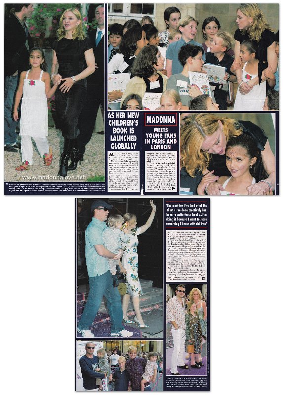 2003 - Unknown month - Hello- UK - Madonna meets young fans in Paris and London
