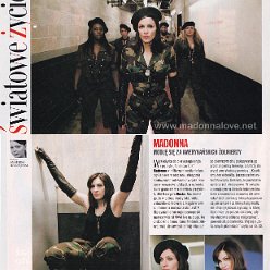 2003 - Unknown month - Unknown magazine - Poland - Madonna modle sie za amerykanskich zolnierzy