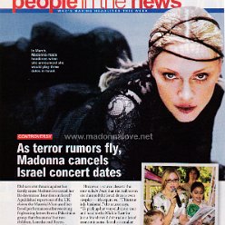 2004 - June - Intouch - USA - As terror rumors fly Madonna cancels Isreal concert dates