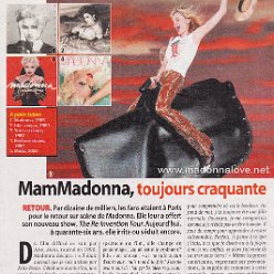 2004 - September - Unknown magazine - France - MamMadonna toujours craquante