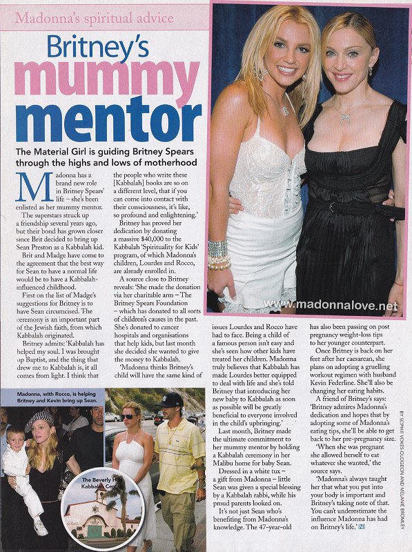 2004 - Unknown month - New Idea - Australia - Britney's mummy mentor