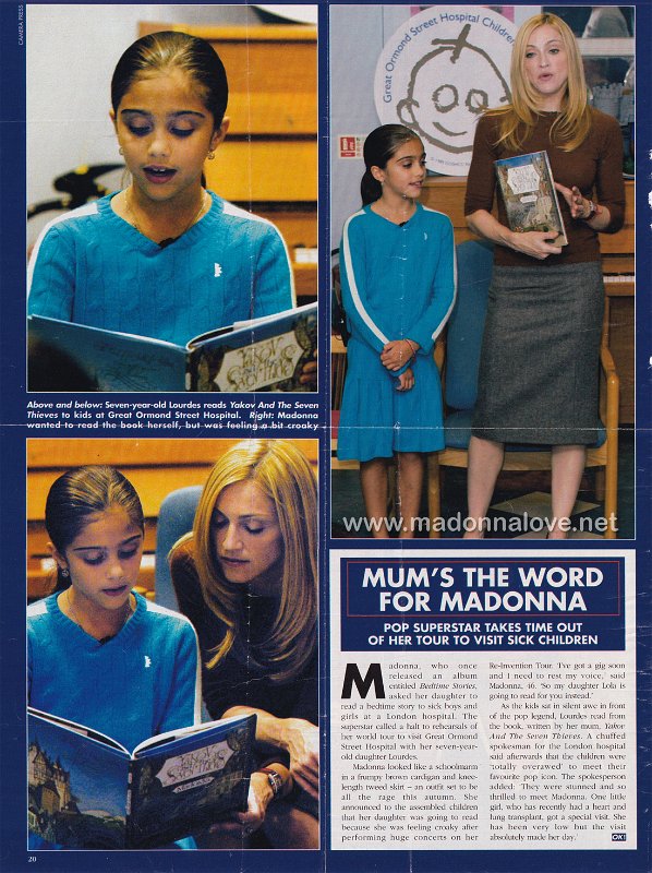 2004 - Unknown month - OK - UK - Mum's the word for Madonna