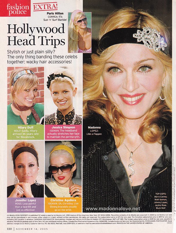 2005 - November - US Weekly - USA - Hollywood head trips
