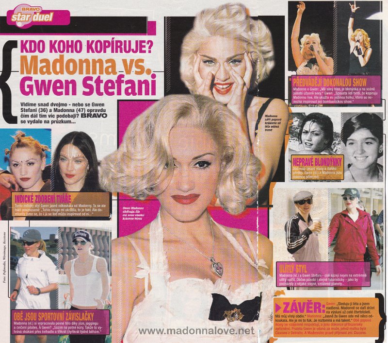 2005 - Unknown month - Bravo - Czech Republic - Kdo koho kopiruje Madonna vs. Gwen Stefani