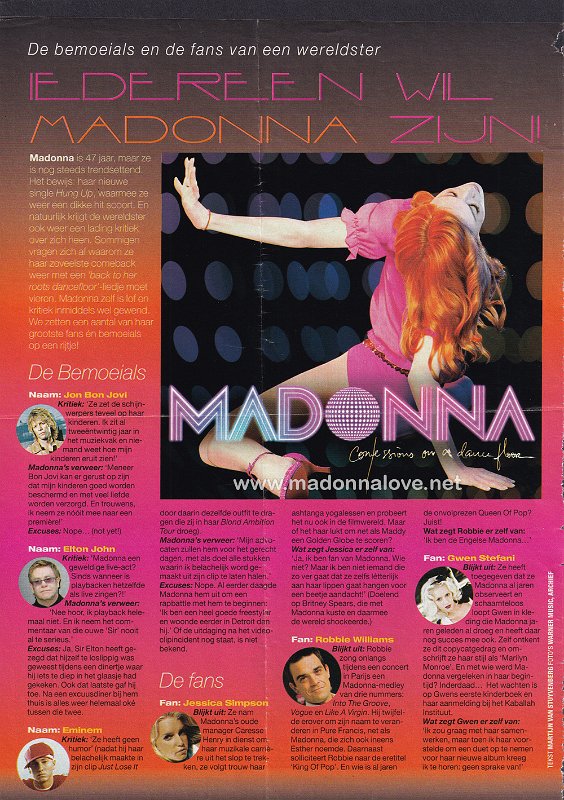 2005 - Unknown month - Hitkrant - Holland - Iedereen wil Madonna zijn!