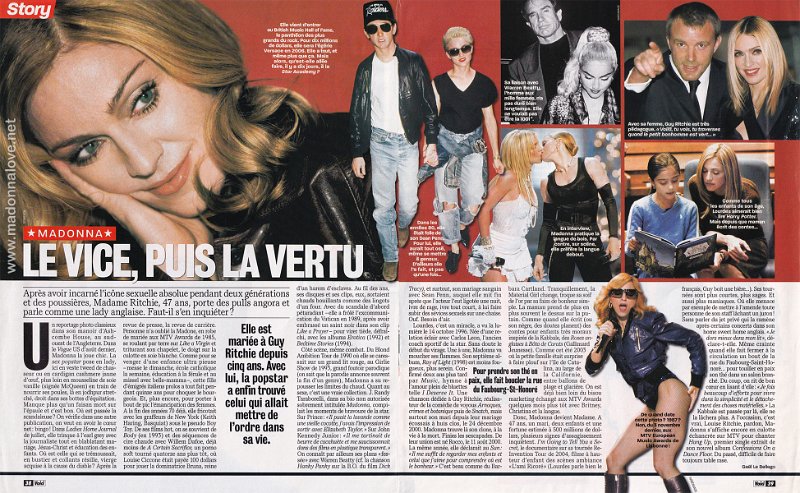 2005 - Unknown month - Voici - France - Le vice, pluis la vertu