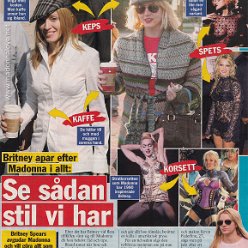 2005 - Unknown month - Unknown magazine - Sweden - Britney apar efter Madonna i allt - Se sadan stil vi har