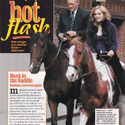 2005 - Unknown month - Unknown magazine - USA - Back in the saddle - Madonna, hot to trot again!