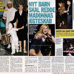 2006 - August - Billed Bladet - Denmark - Nyt barn skal redde Madonnas aegteskab