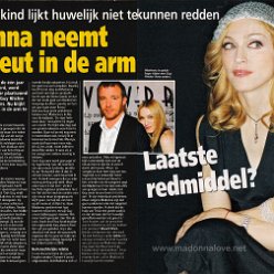 2006 - December - Weekend - Holland - Madonna neemt therapeut in de arm