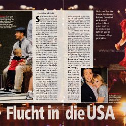 2006 - February-March - Frau im spiegel - Germany - Madonna flucht in die USA