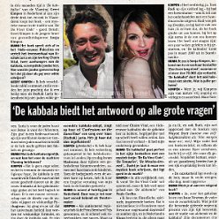 2006 - June - Humo - Belgium - De kabbala biedt het antwoord op alle grote vragen