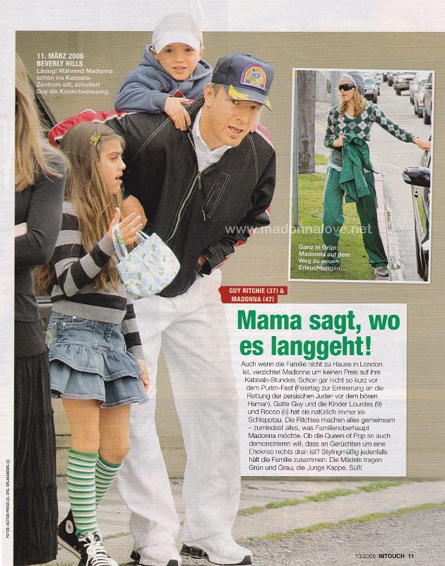 2006 - March - Intouch - Germany - Mama sagt wo es langgeht!