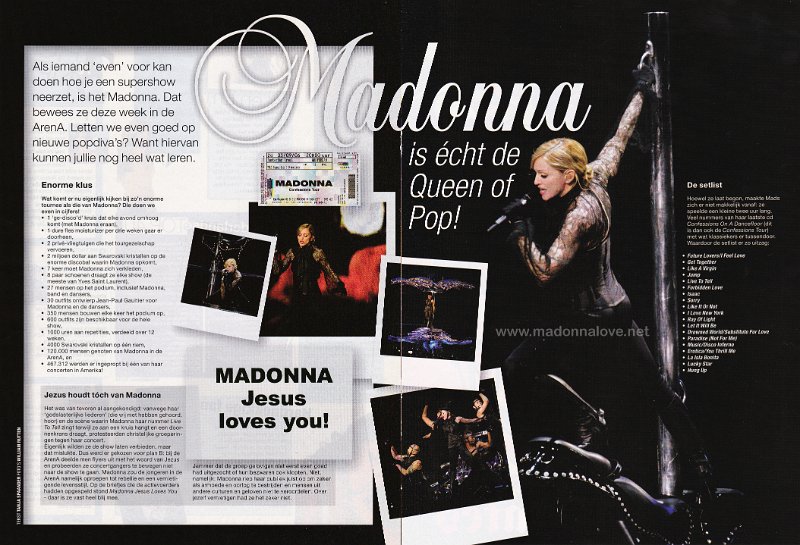 2006 - September - Hitkrant - Holland - Madonna is echte de queen of pop!
