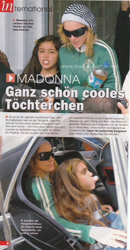 2006 - Unknown month - IN - Germany - Madonna ganz schon cooles tochterchen