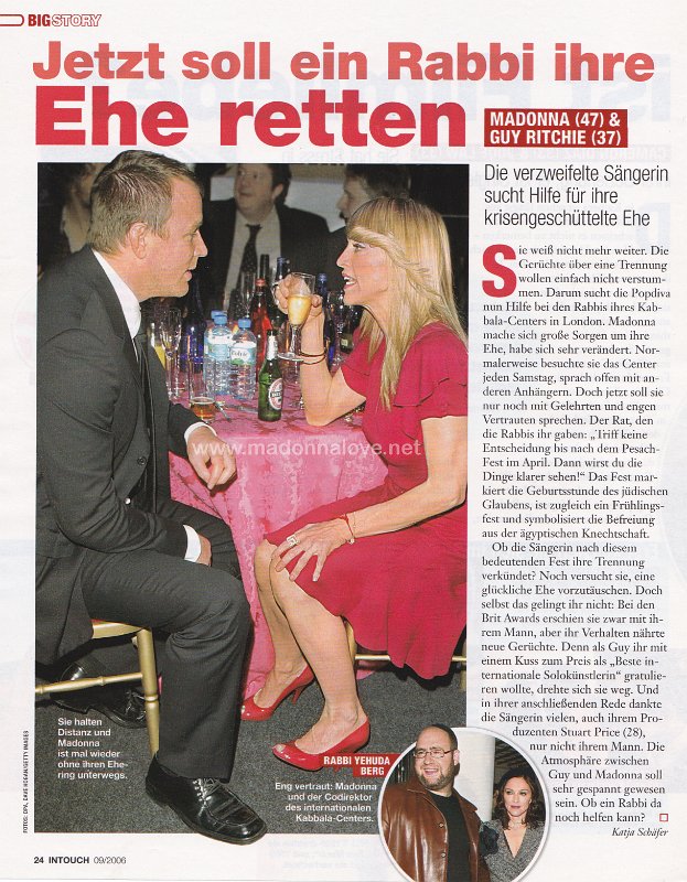 2006 - Unknown month - Intouch - Germany - Jetzt soll ein rabbi ihre ehe retten