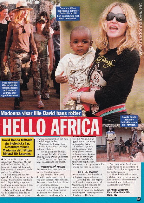 2006 - Unknown month - Se & Hor - Sweden - Hello Africa