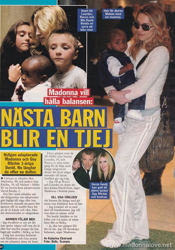 2006 - Unknown month - Se & Hor - Sweden - Nasta barn blir en tjej