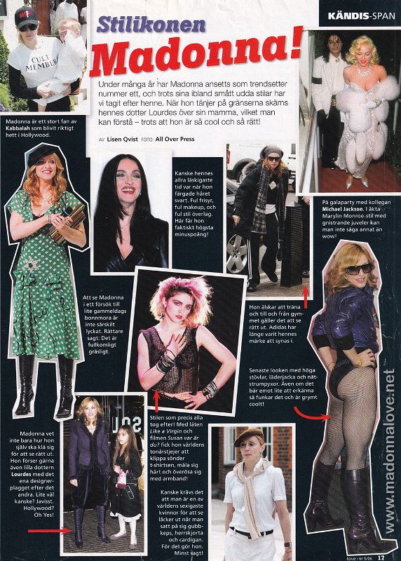 2006 - Unknown month - Tove - Sweden - Stilikonen Madonna